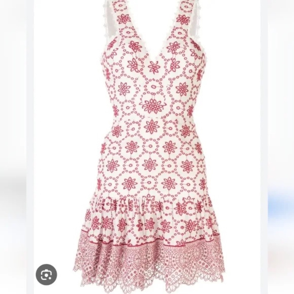 Alexis Berry Eyelet Embroidered Dress Size Small